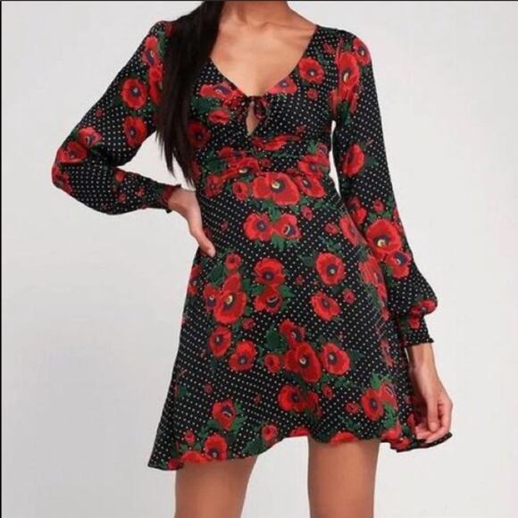 Free People Floral Mini Dress - Picture 5 of 8